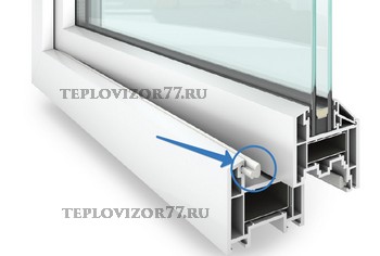 Уплотнение пластикового профиля окна